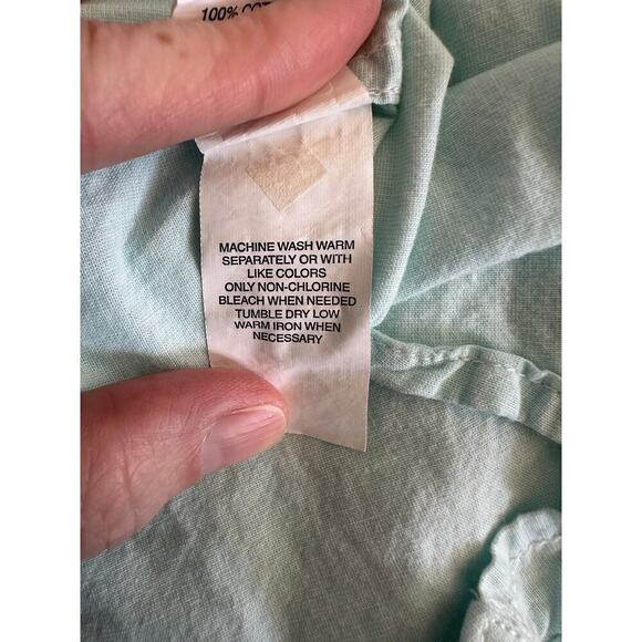 The Childrens Place Boys Blue Button Up Cotton Short Sleeve Polo Shirt Size 6 - Picture 7 of 7